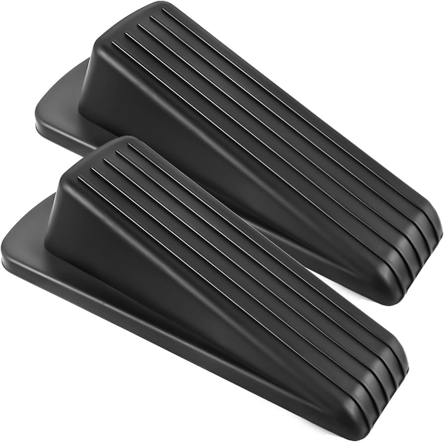 Door Stoppers for Bottom of Door on Floor, Premium Rubber Door Stopper Wedge, Floor Sturdy Stacka... | Amazon (US)