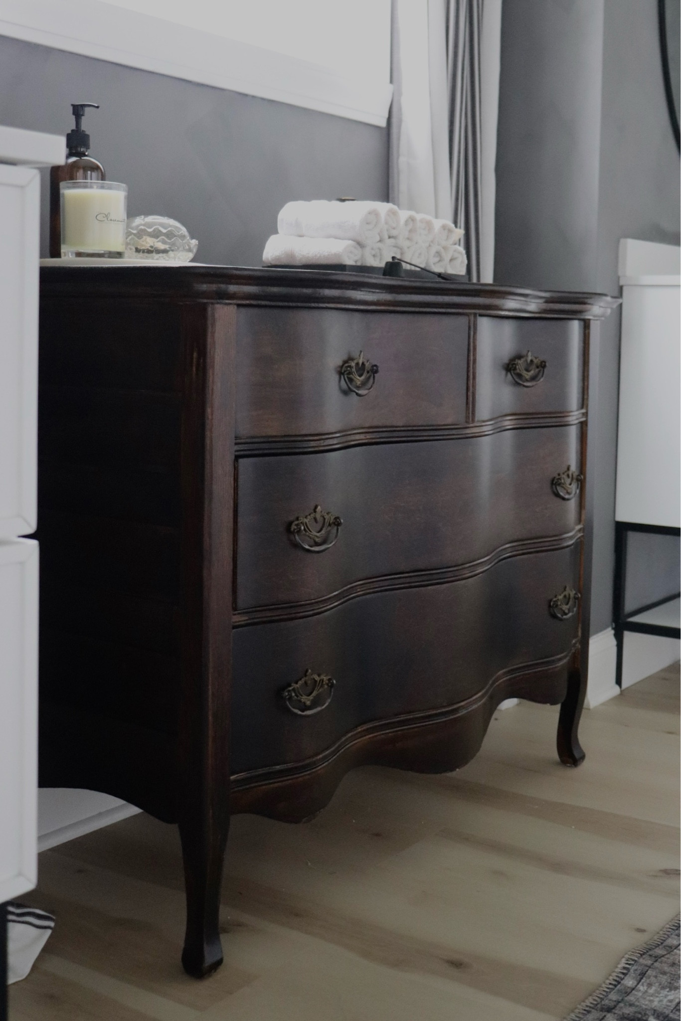 Primary Bathroom Sources:

Vintage wood dresser. Curved dresser. Bathroom inspo. Bathroom decor. Home decor. Vintage modern home decor. Shelf styling decor.

#LTKfindsunder100 #LTKfindsunder50 #LTKhome