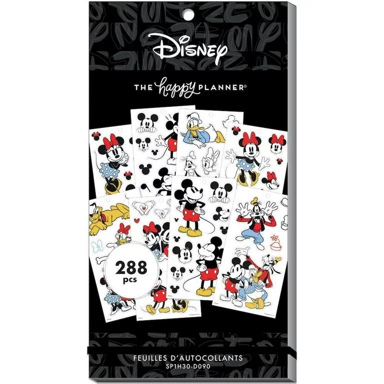 Happy Planner Disney Mickey Mouse Colorful Boxes Stickers (288 pcs) | Walmart (US)