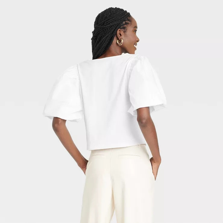 Women's Puff Short Sleeve T-Shirt - A New Day™ | Target