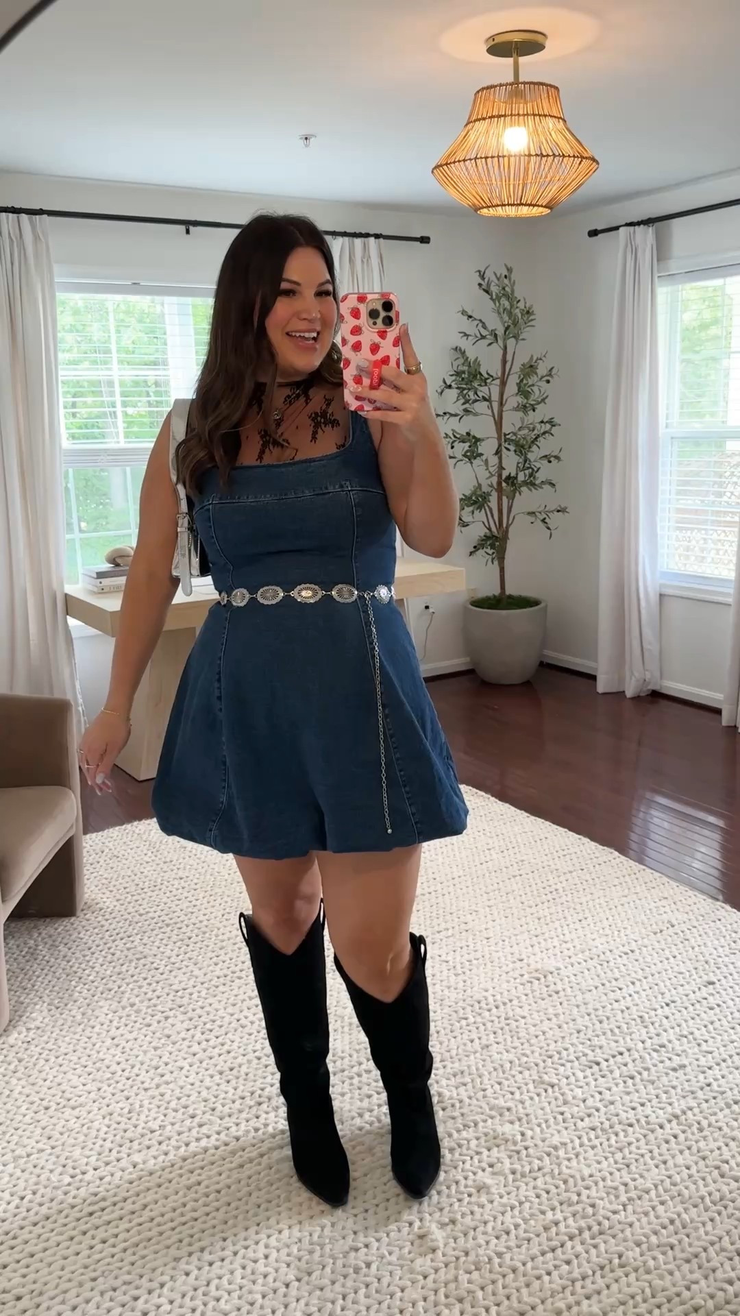 Midsize country concert outfit! I had a lot of comments when I shared this dress last time to add a belt! So I decided to share this bubble hem denim dress one more time (with a belt) but with a country concert in mind! 

Lace top - large 
Denim dress - large tall (medium wash)
Boots - 10
Set from beginning of video - xl (same set as gray in black) 

Country concert outfit, county concert,
Midsize, Nashville outfit, Nashville style, Nashville fashion, midsize, midsize style, midsize fashion, country style 



#LTKMidsize #LTKStyleTip #LTKSeasonal