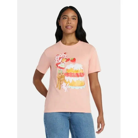 Strawberry Shortcake Women s Graphic Tee with Short Sleeves Sizes XXS-XXL | Walmart (US)