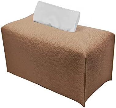 Tissue Box Cover, Modern PU Leather Rectangulare Tissue Box Holder Fashion Tissue Box Decorative ... | Amazon (US)