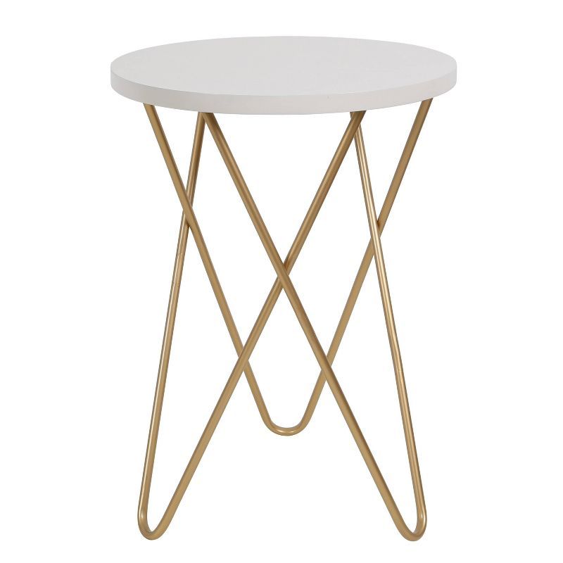 Hairpin Leg Side Table with Wood Top - Decor Therapy | Target