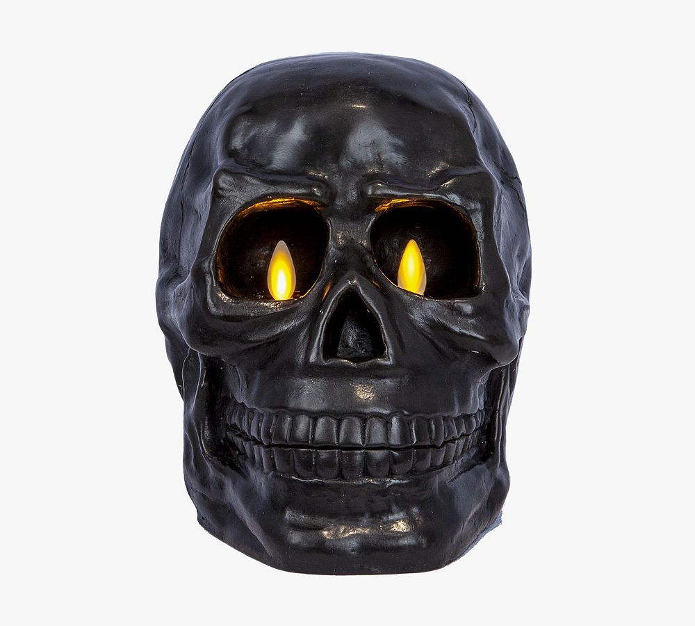 Skull Premium Flameless Candle | Pottery Barn (US)