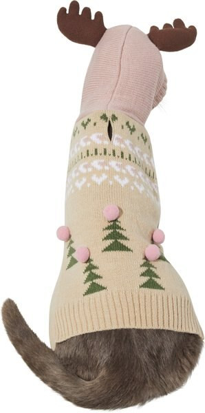 FRISCO Nordic Fair Isle Dog & Cat Hooded Sweater, Small - Chewy.com | Chewy.com