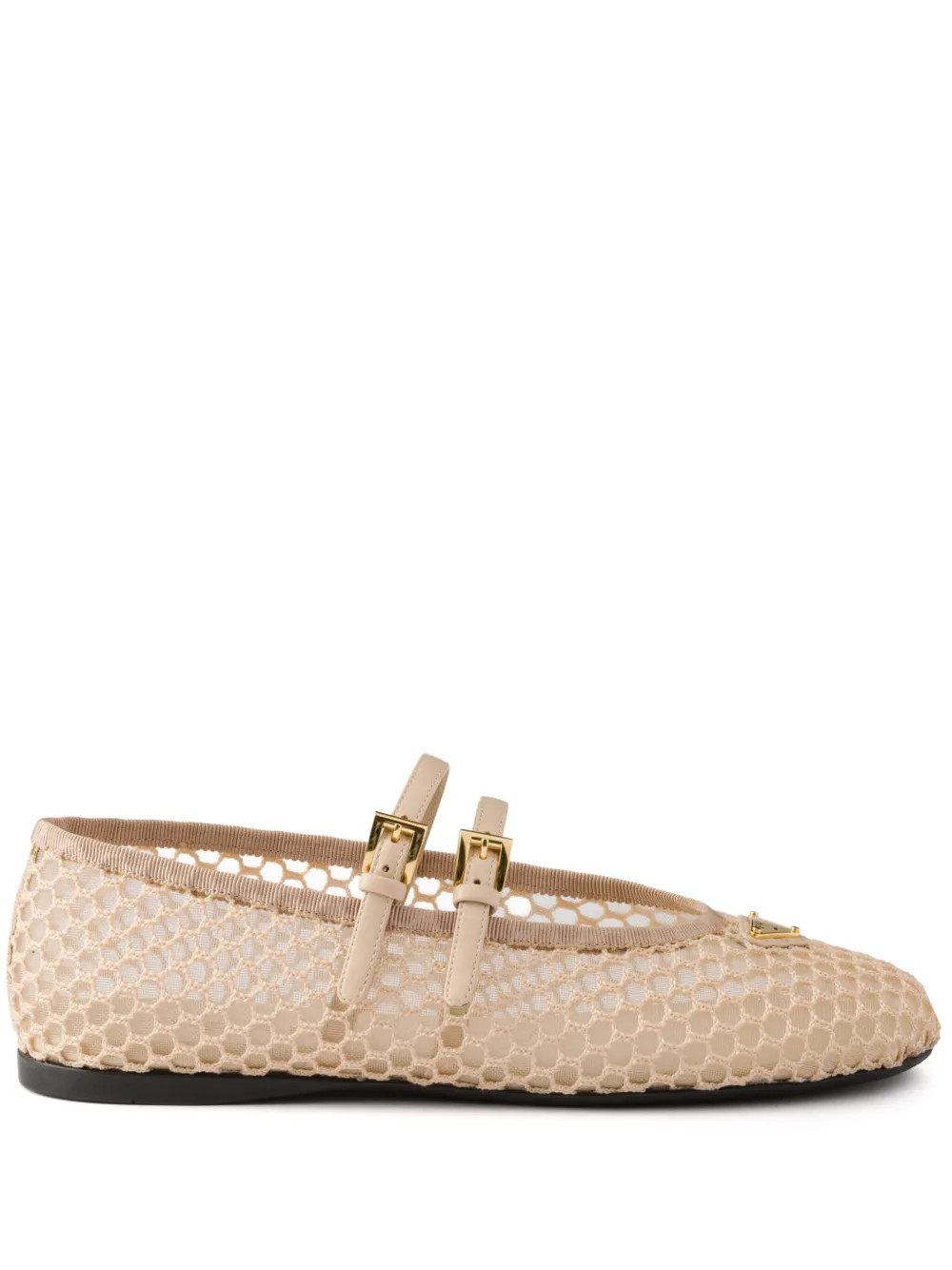 Prada Mesh Ballet Flats | Neutrals | FARFETCH ME | Farfetch Global