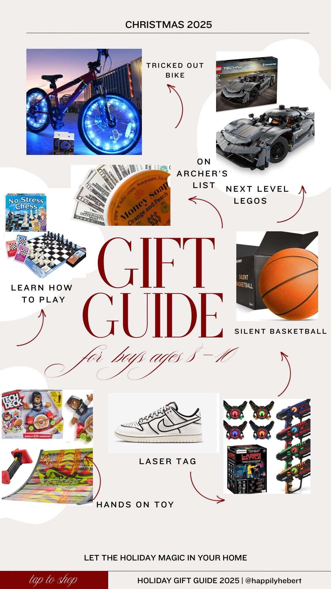 Christmas gift guide for boys ages 8-10 years old
Great ideas that are screen free
Holiday gifts 🎁 


#LTKKids #LTKFindsUnder100 #LTKGiftGuide