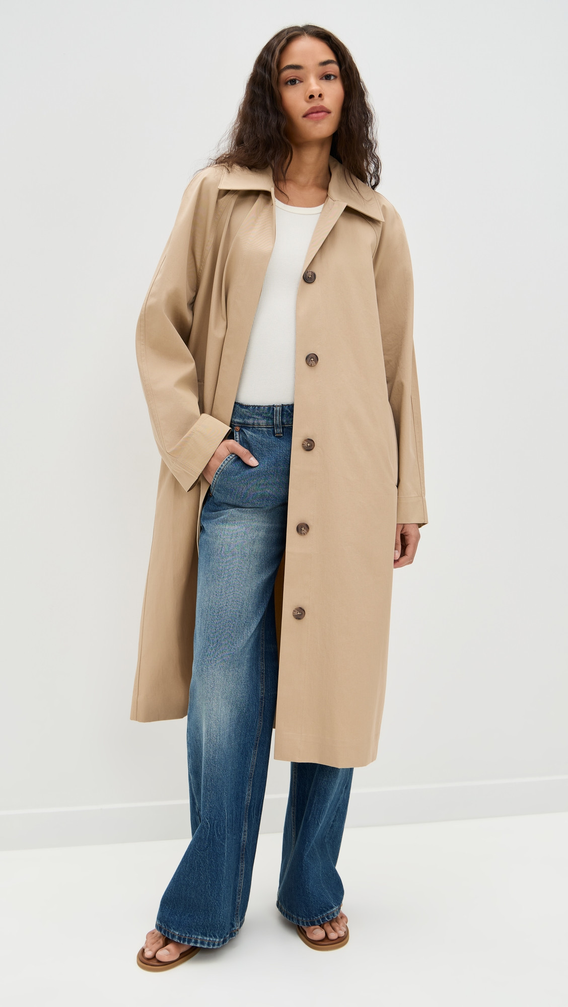 Jenni Kayne Leo Trench Coat Dark Khaki M | Shopbop
