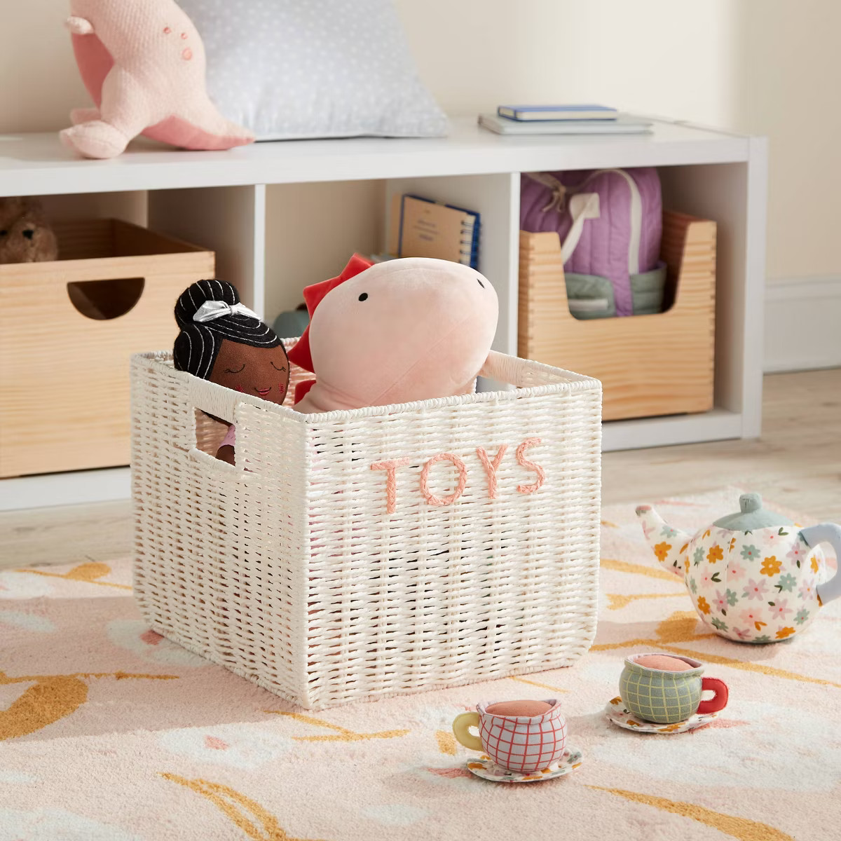 Kids' Large Woven Toys Storage Basket - Pillowfort™ | Target