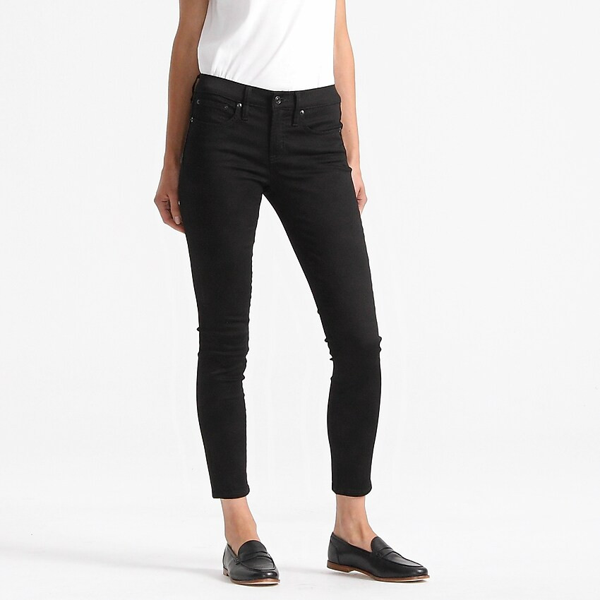 8" stretchy toothpick jean in true black | J. Crew US