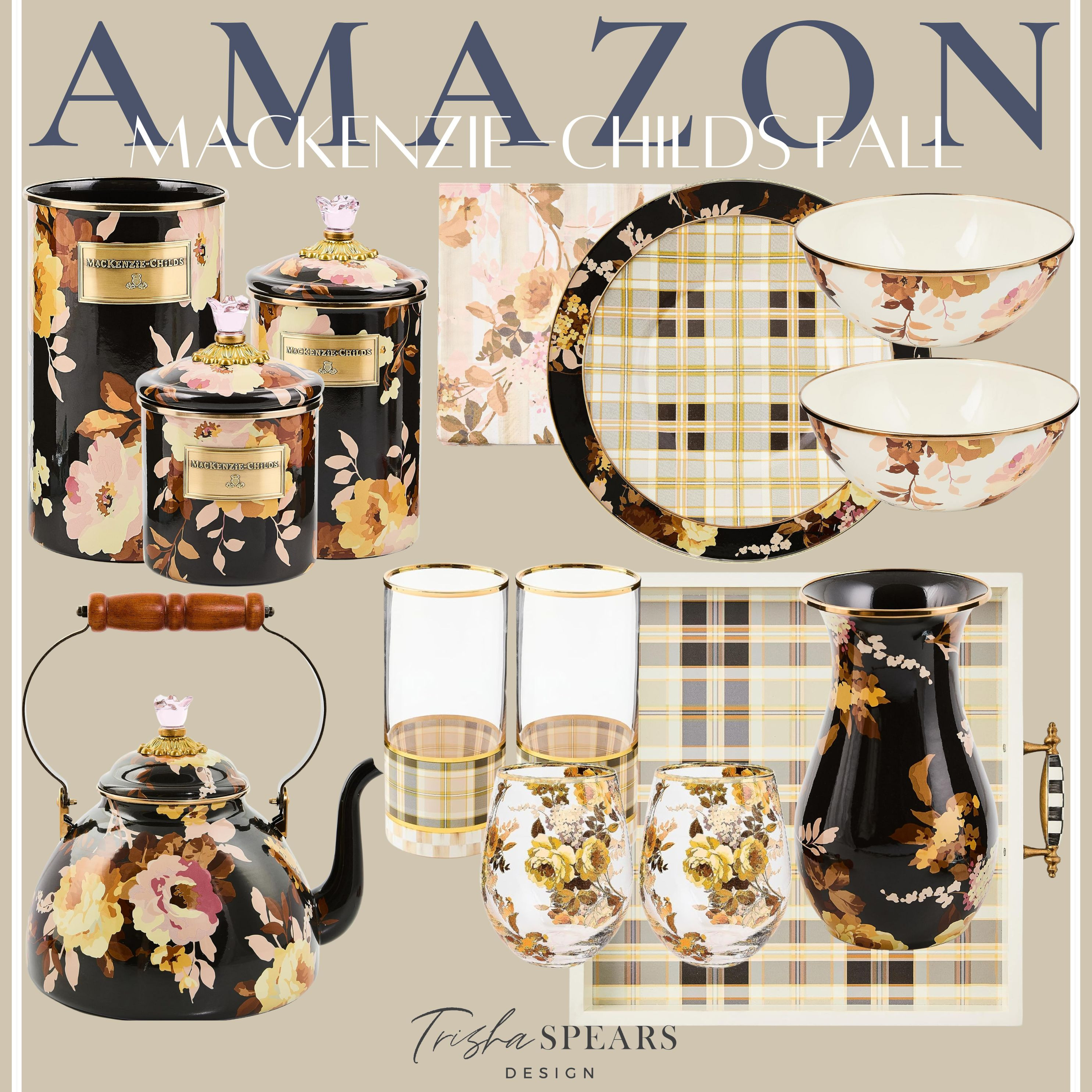 Fall Kitchen and Dining Collection from Mackenzie Childs. 
Amazon Home / Woven Serving Trays / Textured Glassware / GinghamTable Linens / Rattan Chargers / Lightweight Tablecloths / Melamine Dinnerware / Acrylic Drinkware / Patterned Napkins / Rattan Placemats / Wooden Serving Boards / Glass Pitchers / Outdoor-Friendly Flatware / Ceramic Salad Bowls / Fall Centerpieces / Fall Scented Candles / Pumpkin-Themed Decor / Wicker Coasters / Striped Table Runners / Neutral Stoneware Plates / Brass Flatware Sets / Layered Table Settings / Mini Bud Vases / 
 

 

#LTKSeasonal #LTKHome #LTKStyleTip
