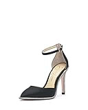 Jessica Simpson Women's Pemota Ankle Strap Stiletto High Heel Pump, Black, 7.5 | Amazon (US)