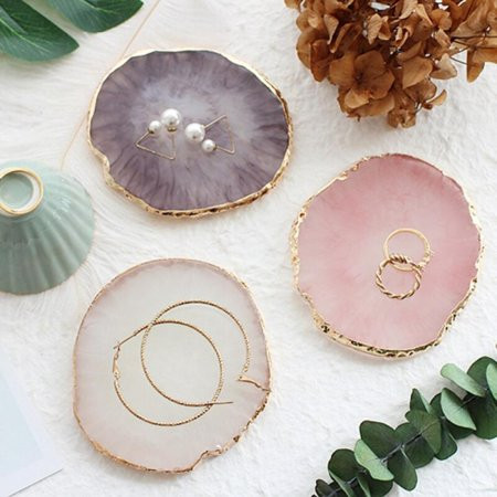 Exquisite Practical Ring Display Storage Decoration Jewelry Organizer Tray Transparent Shooting Prop | Walmart (US)