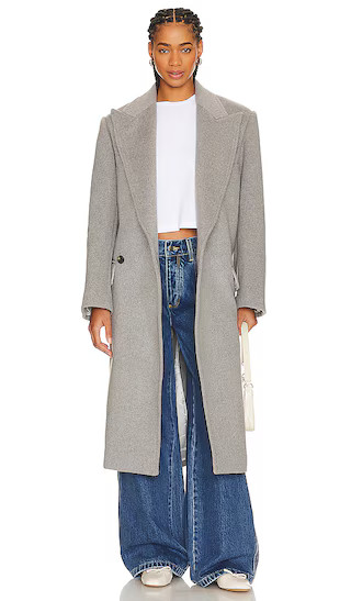 Bronte Oversized Coat in Grey | Revolve Clothing (Global)