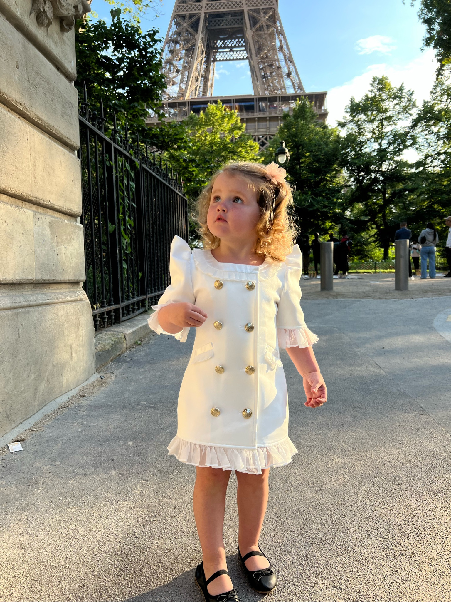 Paris, vacation, white dress, little girl outfit inspo, ballet flats 

#LTKkids #LTKtravel #LTKeurope