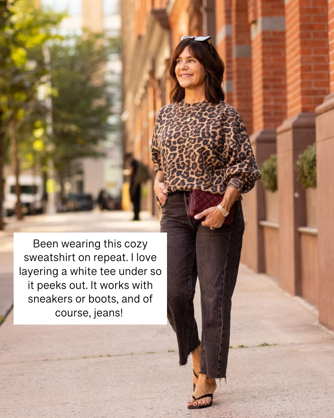 Been wearing this cozy sweatshirt on repeat. I love layering a white tee under so it peeks out. I take my usual XS - it runs roomy! 

 

#LTKSeasonal #LTKOver40 #LTKStyleTip