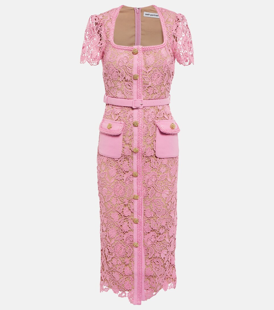 Guipure lace midi dress | Mytheresa (US/CA)