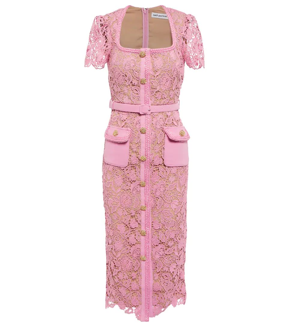 Guipure lace midi dress | Mytheresa (US/CA)