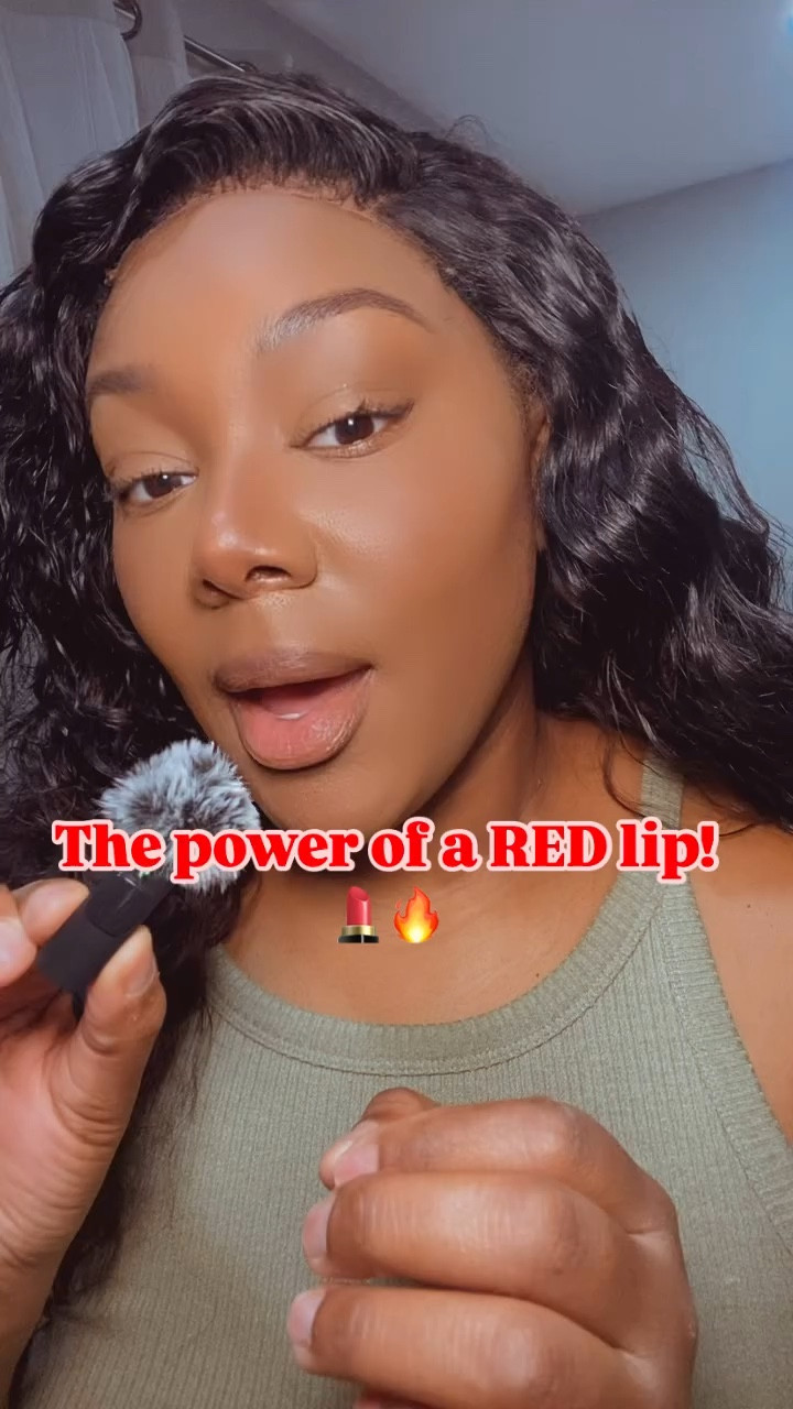 Some things never go out of style—a bold red lip and stunning lashes are the ultimate Valentine's combo!
Pair it with flawless skin for an effortless slay.

Eyeshadow: @maybelline Matte Bar Palette (also, used for noise and cheek contour)

Blush: @blackradiancebeauty “warm berry”

Lash: @glamconn_ "Diamond" (my brand but we’re not on LTK, I’ll link a great pair. 

 Lip liner: From a beauty supply (I’ll link a good one)

Lipstick: @nyxcosmetics "Red Haute"

#RedLipClassic #GlamGoddess #MakeupForBlackWomen #SlayForValentines