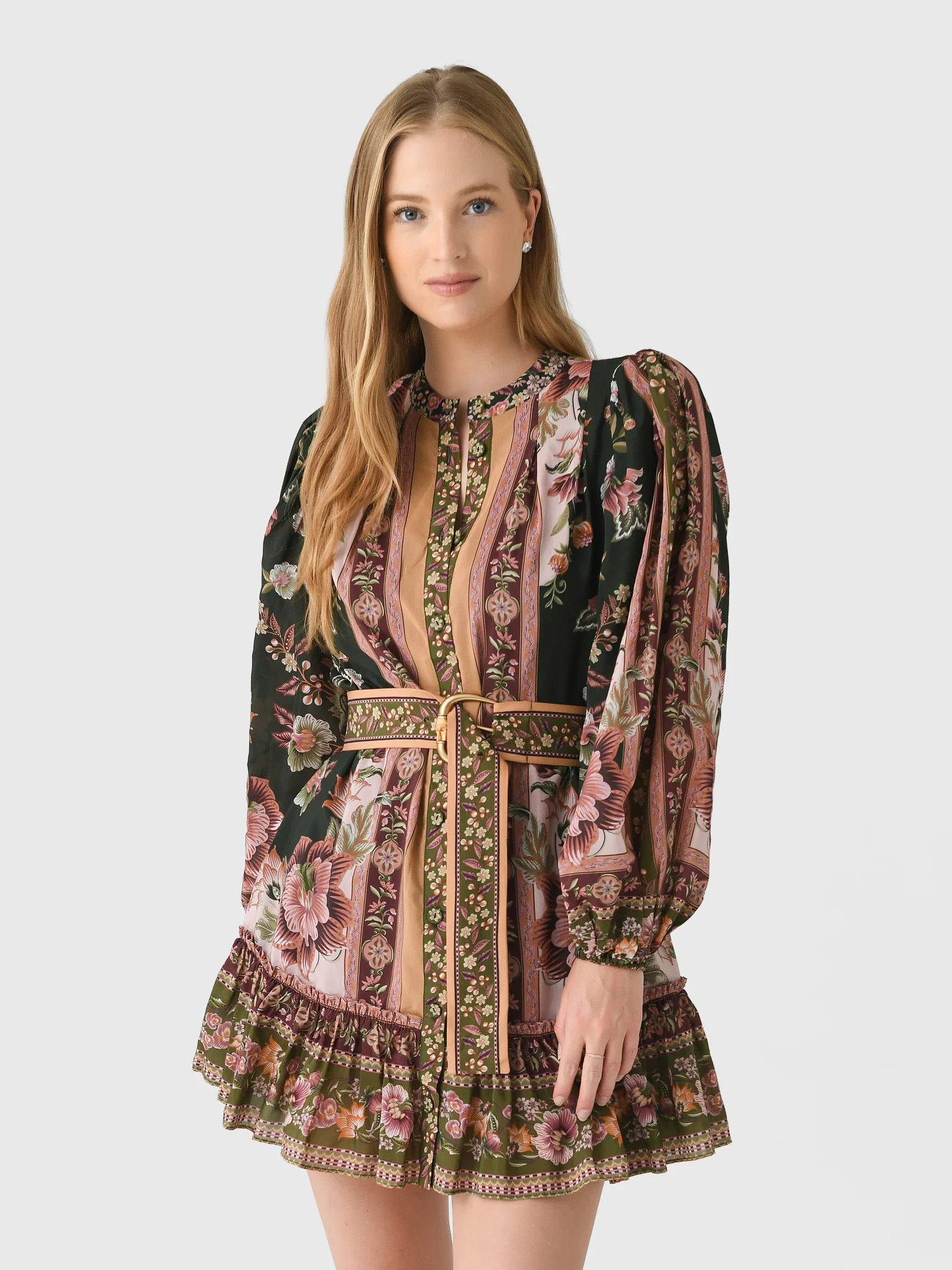 FARM RIO
                      
                     Women's Flowering Garden Tree Mini Dress | Saint Bernard