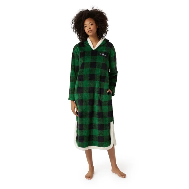 Dogg Supply By Snoop Dogg Women's Plush Hooded Sleep Snuggie - Walmart.com | Walmart (US)