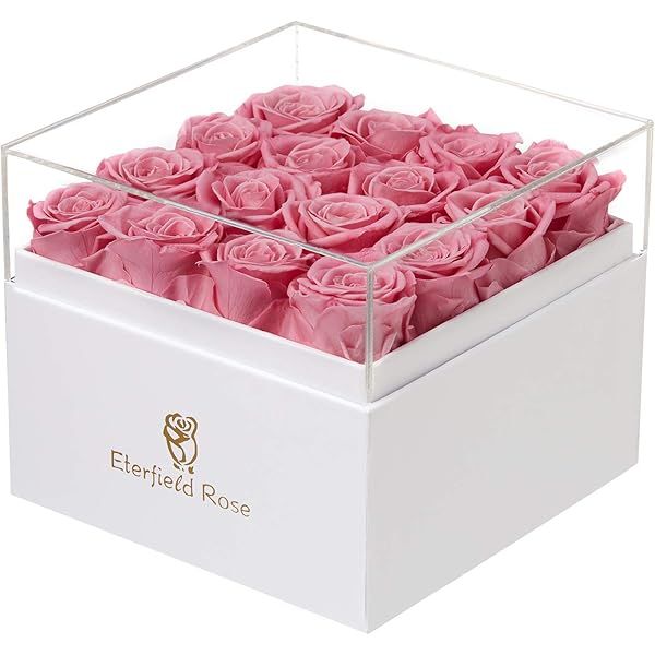 Eterfield Preserved Roses That Last a Year Eternal Roses in Box Real Rose without Fragrance Gift for | Amazon (US)