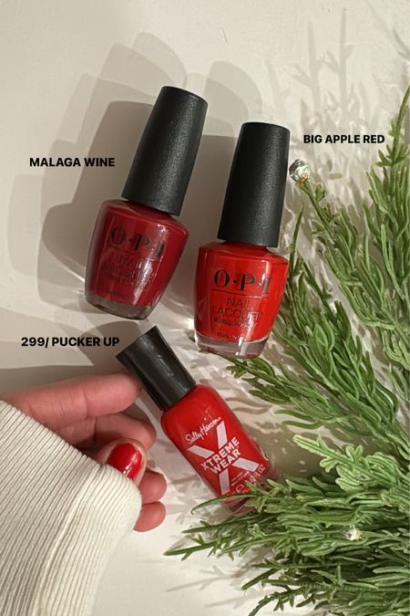 Favorite red nail polish colors 