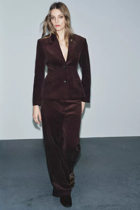 WIDE LEG CORDUROY PANTS ZW COLLECTION | Zara US