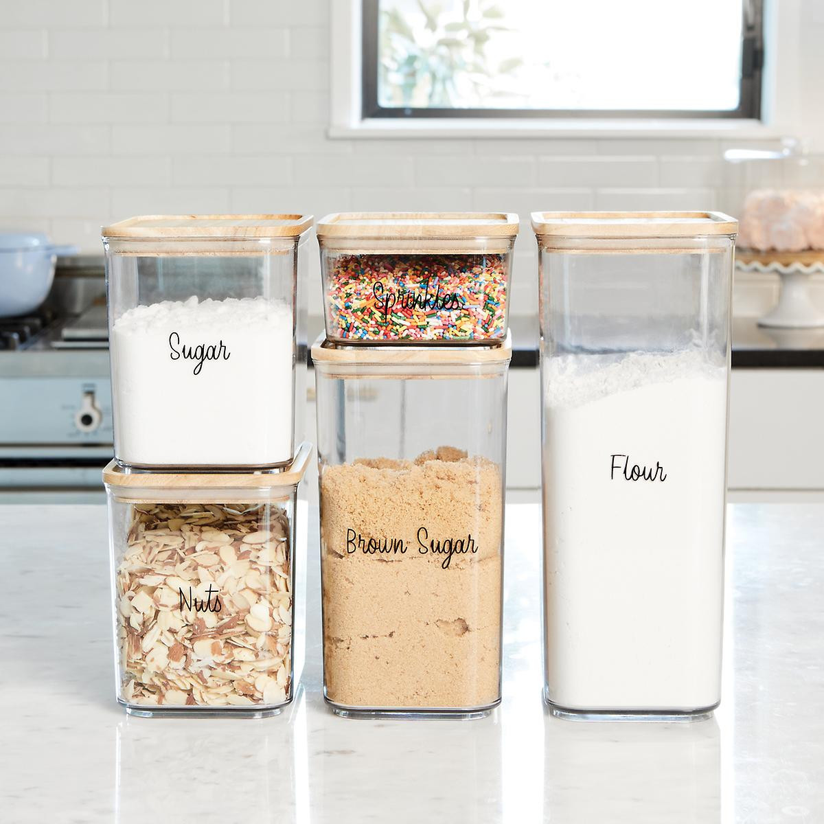 Rosanna Pansino x iDesign Clear Canister Starter Kit | The Container Store