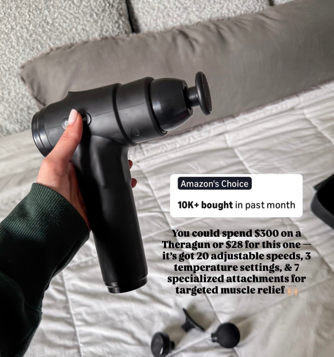 You could spend $300 on a Theragun or under $50 for this one! 🙌🏼🫣

#LTKfitnessgoals #LTKselfcare #LTKActive