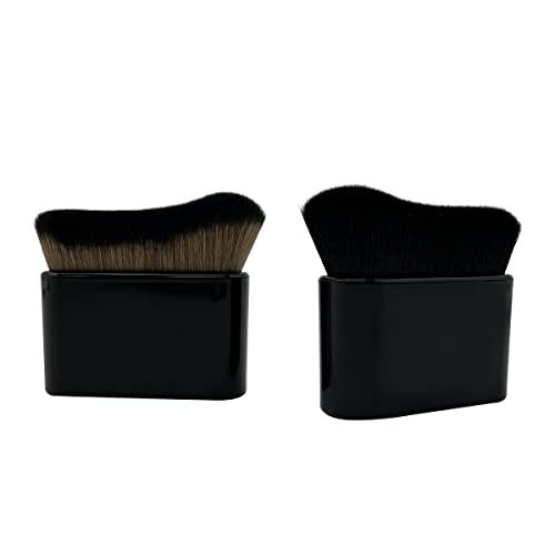 2PCS Body Tanning Brush Siren Makeup Brush ，Large Kabuki Foundation Body Makeup Brush for Fake Tan Face,Body & Leg Makeup(Matte Black) | Amazon (US)