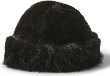Cotton On Faux Fur Beanie in Ecru at Nordstrom | Nordstrom