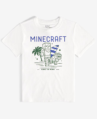 Little & Big Boys Minecraft Graphic Short-Sleeve T-Shirt, Exclusively at Macy's | Macy's