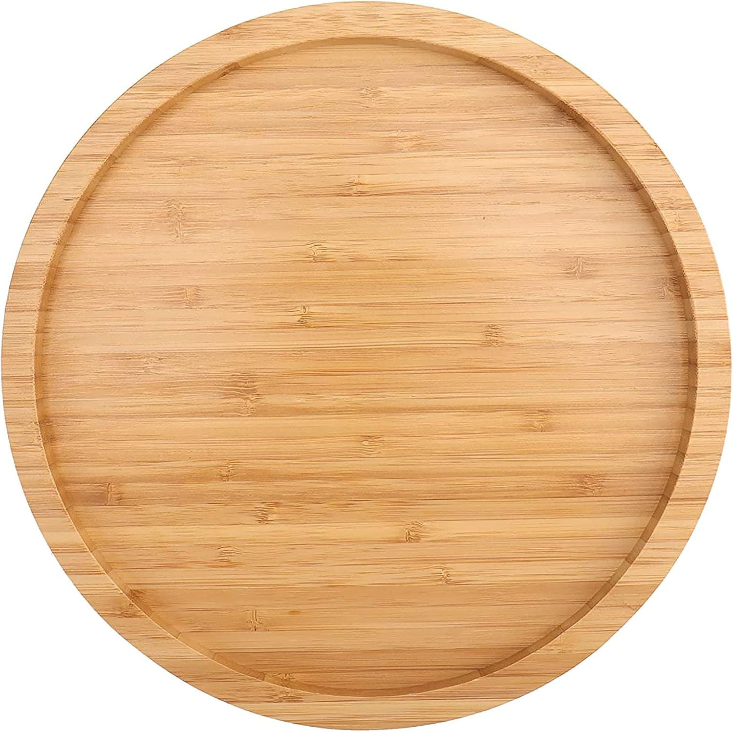 Fasmov 12 Inches Diameter Bamboo Lazy Susan Turntable, Spin Thicken Round Wood Tray Rotating Spic... | Amazon (US)