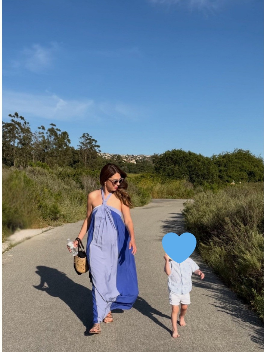 Loving our breezy blue and white look for our family beach session. Comfort is key, and this halter maxi is a dream.
#OOTD #FamilyPhotos #BeachLooks #CrystalCove  

 

#LTKmomlife #LTKOver40 #LTKTravel