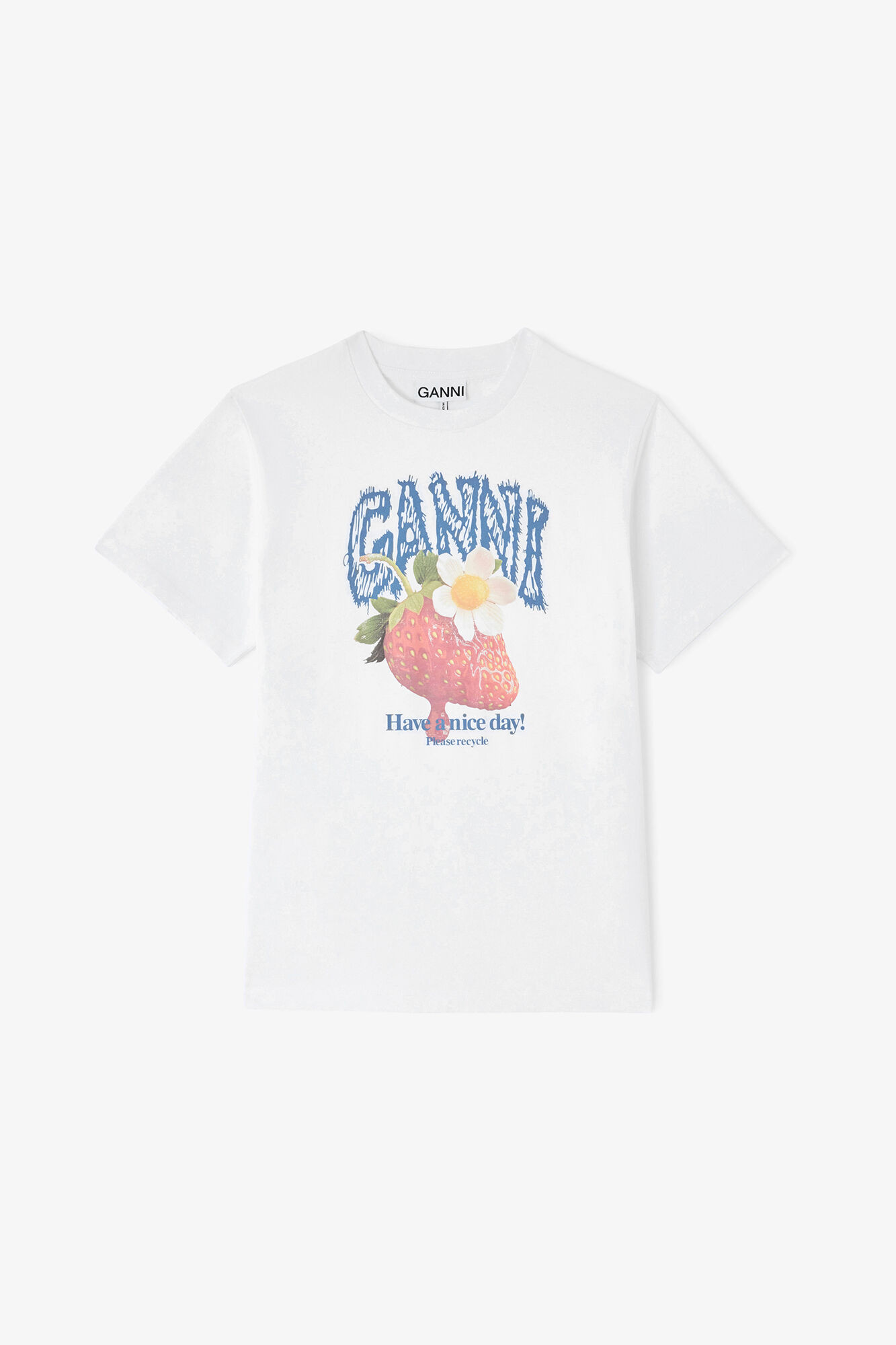T-shirt with Strawberry | Ganni