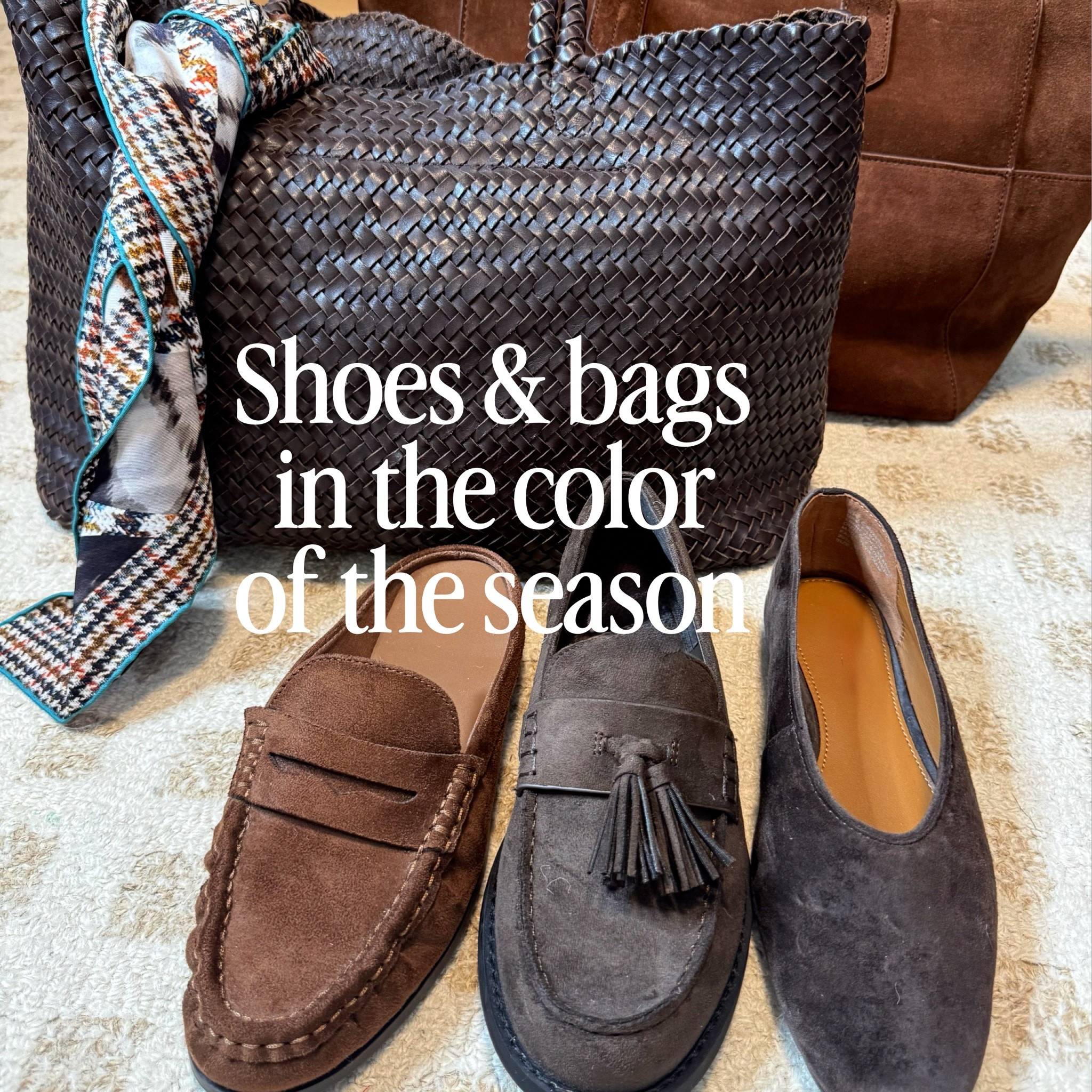 My friends & daughters ask what kind of shoes and handbags for fall.  This list always changes but here’s what I've been suggesting to them. 
Suede, woven & animal textures
Mules
Ballet flats
Loafers 
Boots 
Sneakers: low-profile and others 

Totes
Top-handle bags
Clutch
Shoulder
Crossbody

#LTKSaleAlert #LTKOver40 #LTKSeasonal