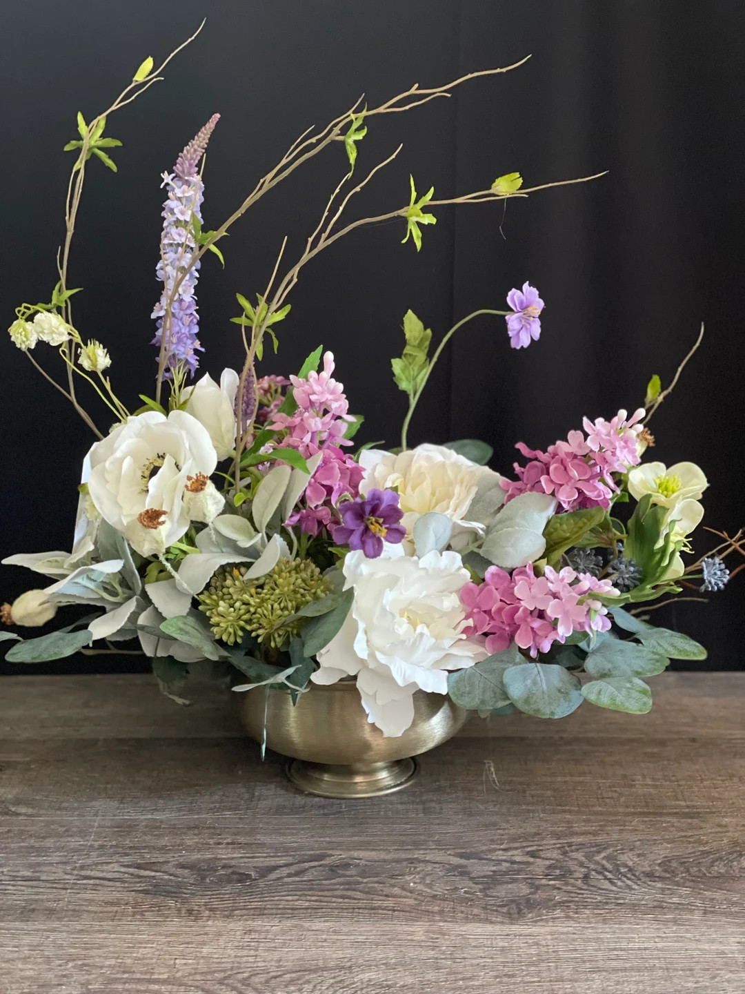 Floral Arrangements/Real Touch Rose Centerpiece/Artificial Succulents/Faux Houseplants/Silk Flowe... | Etsy (US)