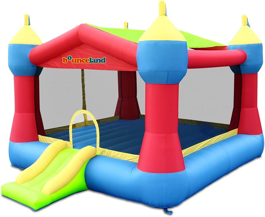 Bounceland Inflatable Party Castle Bounce House Bouncer, 16 ft L x 13 ft W x 10.3 ft H, Basketbal... | Amazon (US)