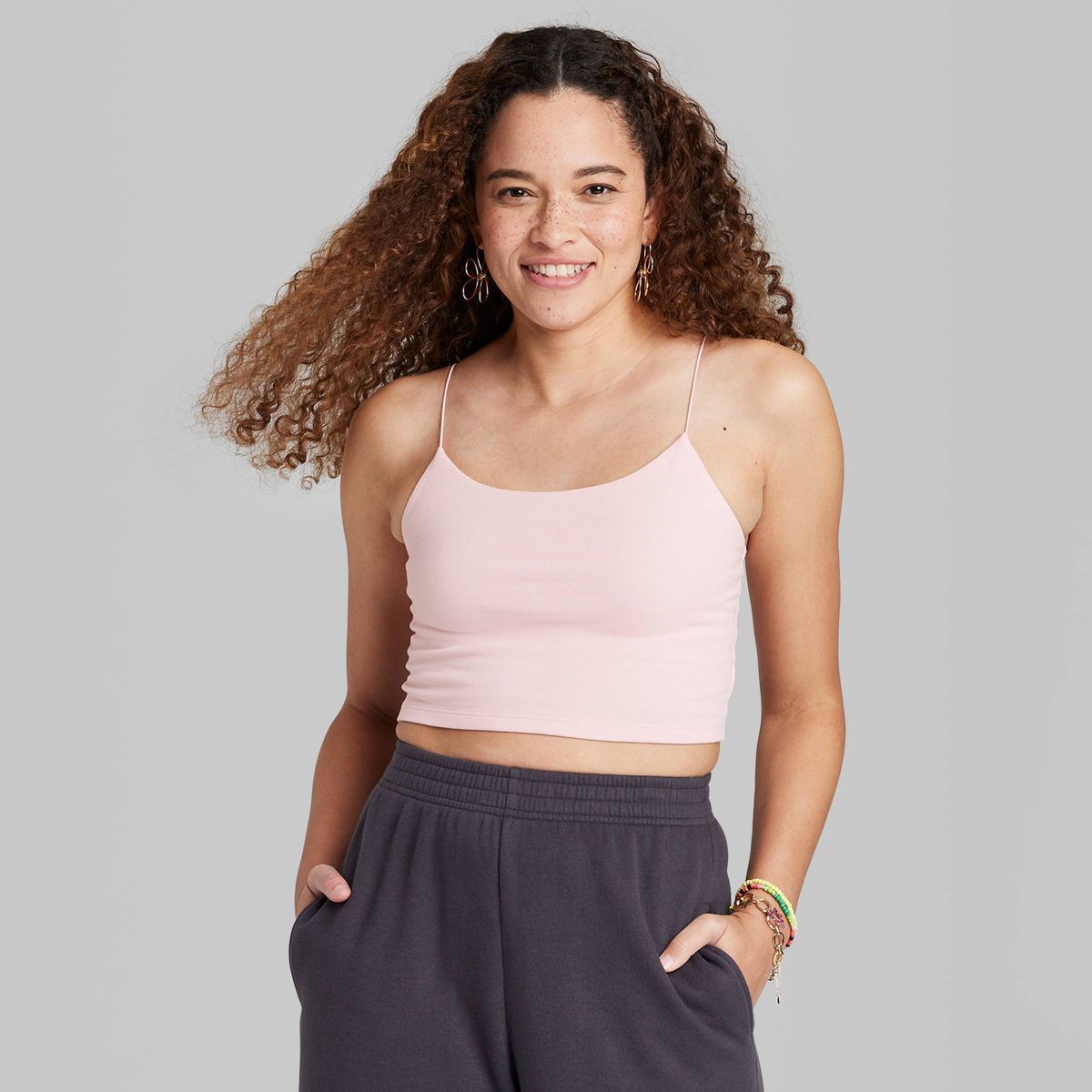 Women's Cropped Cami Tank Top - Wild Fable™ | Target