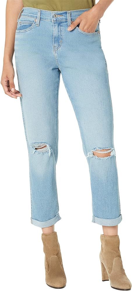 Signature by Levi Strauss & Co. Gold Label Women's Mid Rise Slim Boyfriend Jeans (Standard and Pl... | Amazon (US)