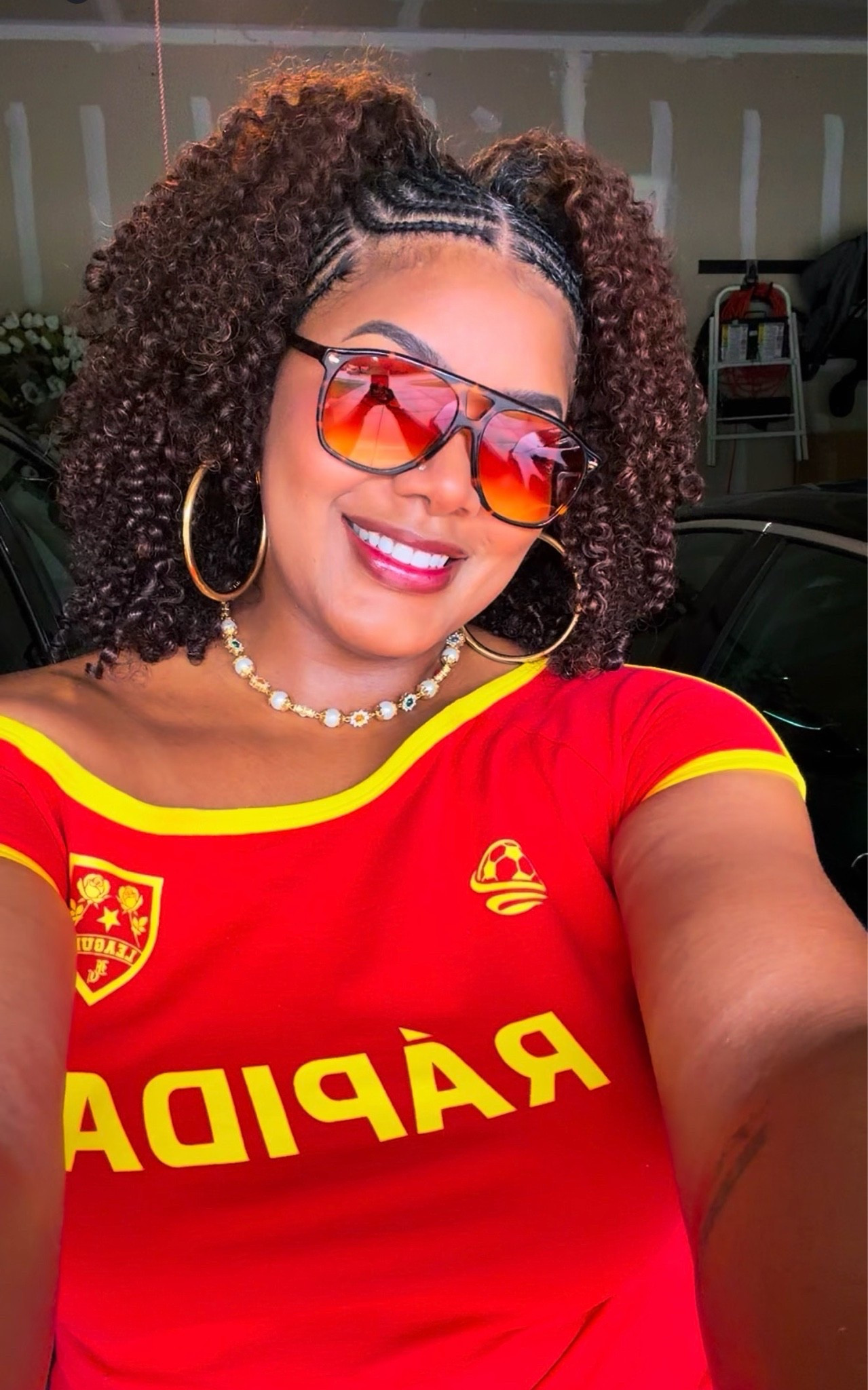 Nobody loves a sports jersey more than a girl who’s not into sports 😂
Sunglasses are by 12 PM Studios (black woman owned-and we love that!)

#LTKdayinmylife #LTKfitnessgoals #LTKActive