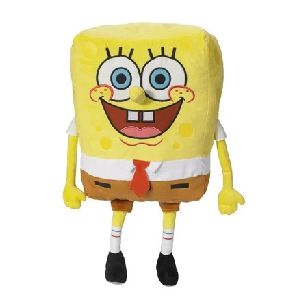 SpongeBob SquarePants Kids Bedding Plush Cuddle and Decorative Pillow Buddy, Yellow, Nickelodeon | Walmart (US)