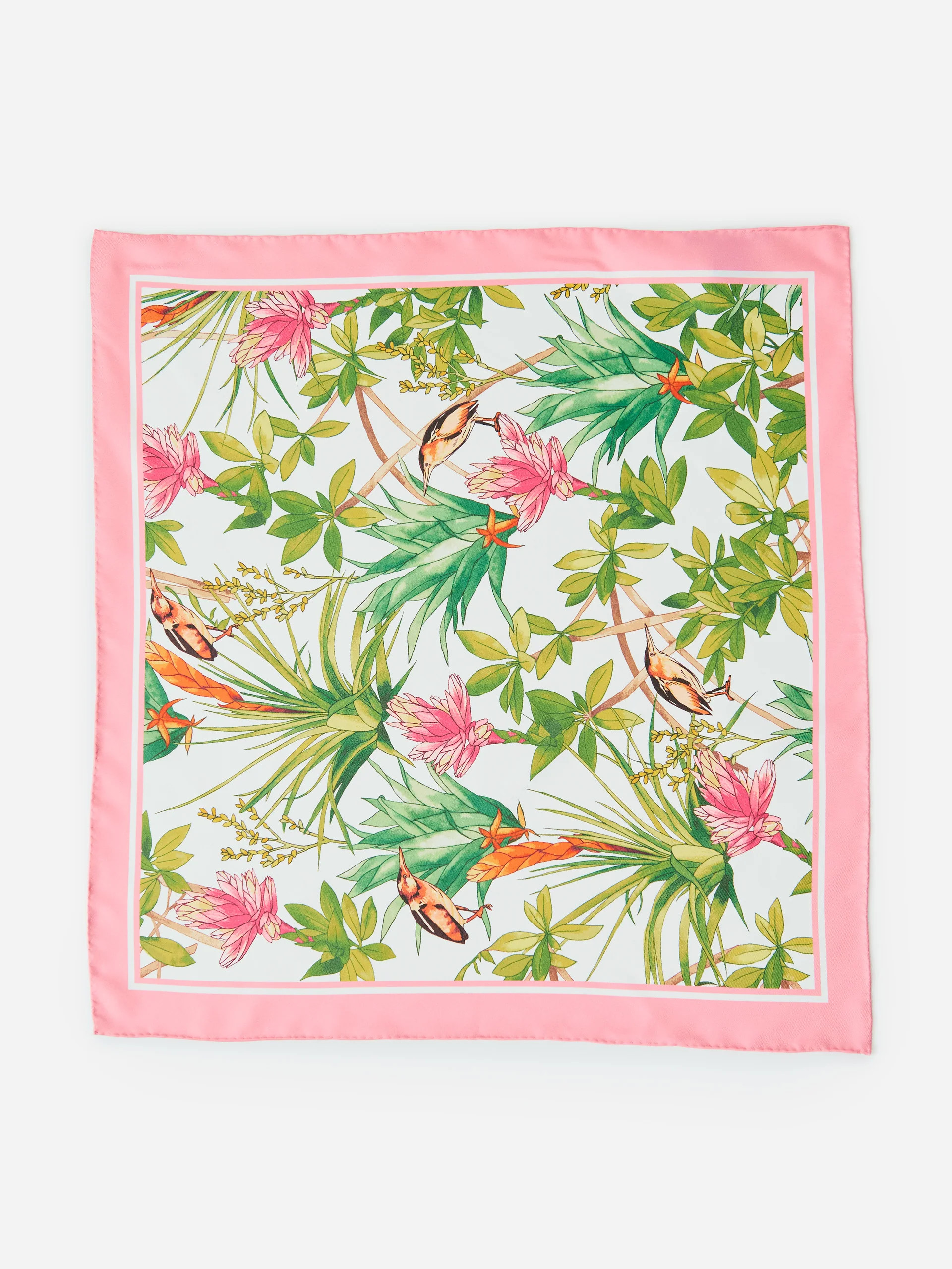 Nikka Silk Scarf in Mangrove Idyll | J.McLaughlin