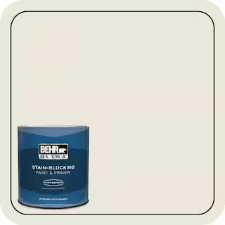 1 qt. #BXC-32 Picket Fence White Extra Durable Satin Enamel Interior Paint & Primer | The Home Depot