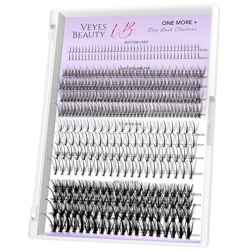 VEYESBEAUTY Lash Clusters Eyelashes Cluster Lashes Extensions One More+ Layered Eyelash Clusters False Eyelashes Wispy Lash Clusters Mixed Length Fluffy Lash Clusters (Instavolume, 5-16mm) | Amazon (CA)
