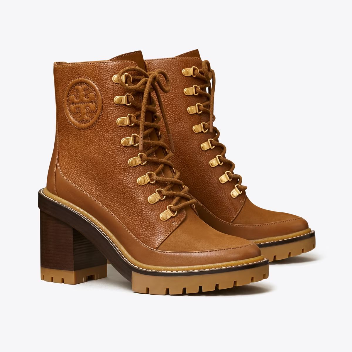 Miller Mixed-Materials Lug Sole Boot: Women's Designer Ankle Boots | Tory Burch | Tory Burch (US)