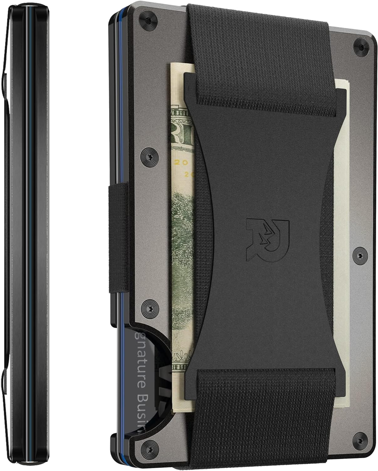 Amazon.com: The Ridge Minimalist Slim Wallet For Men - RFID Blocking Front Pocket Credit Card Hol... | Amazon (US)