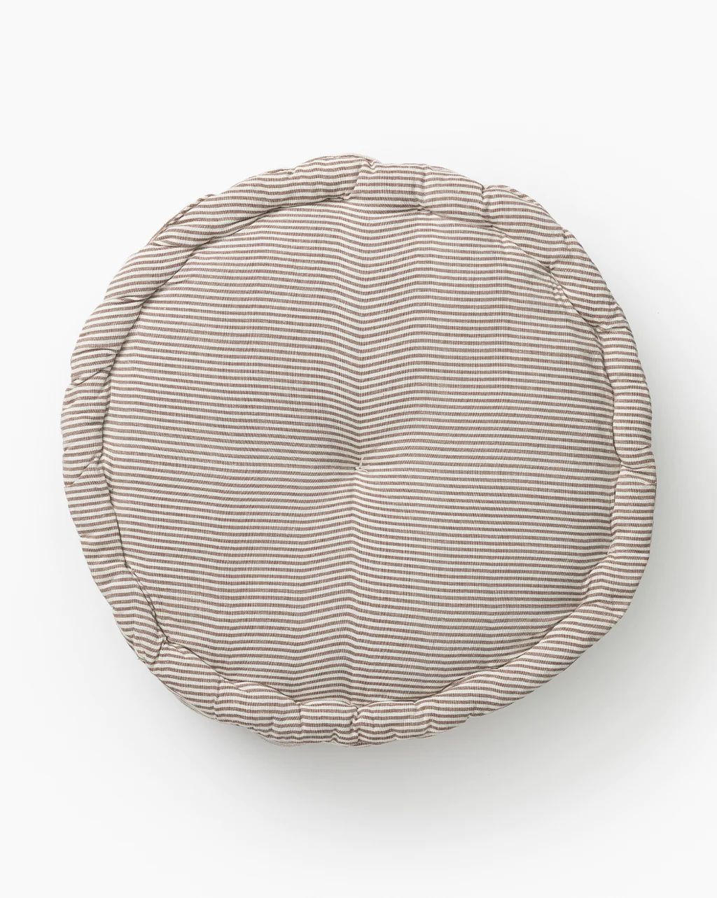 Round Neutral Striped Pillow Cushion | McGee & Co.